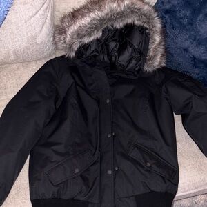 Eddie Bauer Black Quilted Jacket
